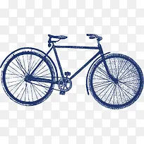 高清手绘自行车素材