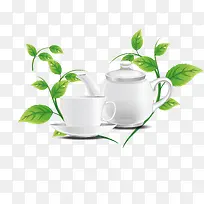 茶叶和茶壶