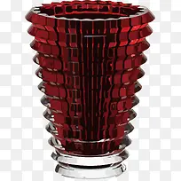 矢量图红色玻璃花瓶