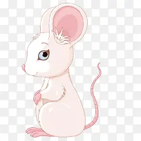 可爱的粉色小老鼠