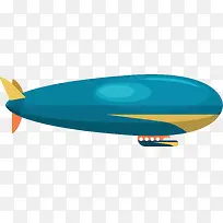 反光蓝色鲨鱼样式飞艇