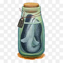 化学试剂瓶瓶装小鲸鱼