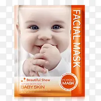 橙色婴儿护肤品包装