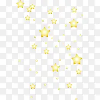 黄色漂浮星星