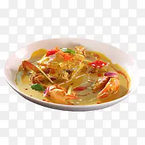 碗里的咖喱大螃蟹