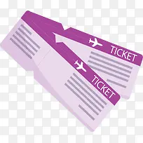 紫色旅游季飞机票