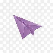 紫色的纸飞机