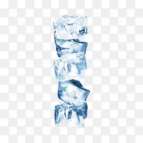 冰块蓝色饮料素材
