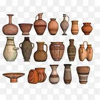 各类陶器陶罐瓷器