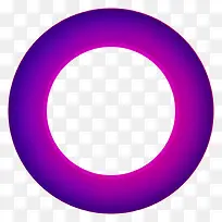 紫色渐变创意圆环