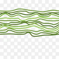 绿色手绘不规则曲线