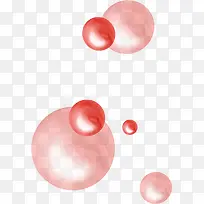 粉色和红色气泡