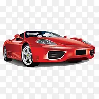 各类型号红色汽车跑车模型