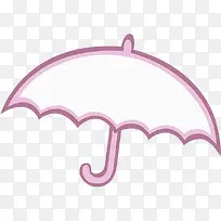 粉色卡通小雨伞PNG