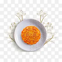 中秋节卡通美食月饼