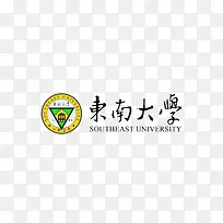 黄色东南大学logo标志