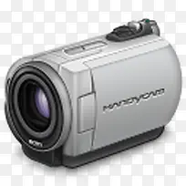 索尼数码摄像机紫色的镜头相机h