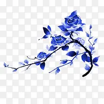 青色花朵