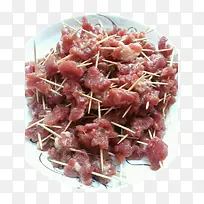 生鲜肉块腌制牙签肉