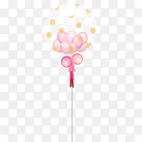 儿童节梦幻粉色气球