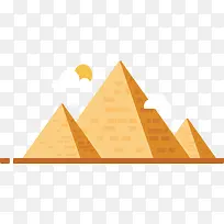 卡通埃及的金字塔