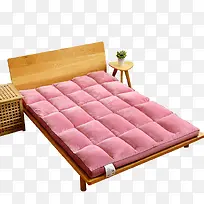 粉色大床垫