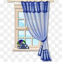 窗户和窗帘