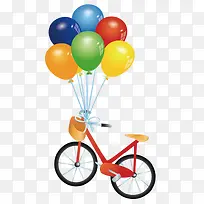 矢量自行车气球