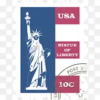 创意美国邮票