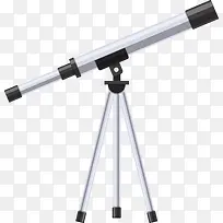 一个灰色天文望远镜