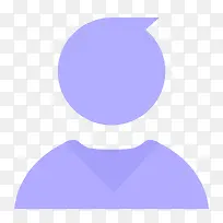 2017年紫色客服服务icon