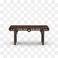 花纹棕色复古中式书桌