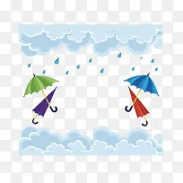 下雨天的雨伞