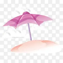 一把粉色的太阳伞