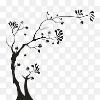 手绘古树简笔画