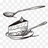 卡通手绘西式蛋糕