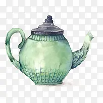 手绘茶壶