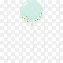 儿童节蓝色斑点气球
