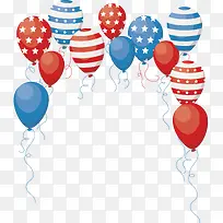 庆祝美国节日气球