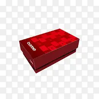 姨妈红红色方块鞋盒