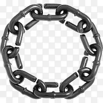 黑色环形锁链