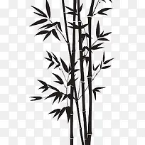 端午节效果元素水墨翠竹手绘