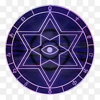 紫色玄幻召唤阵