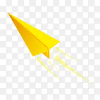 卡通飞起来的纸飞机设计