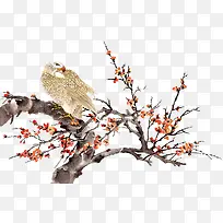 中国花鸟画鹰