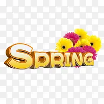 SPRING春天艺术字