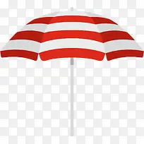 红色线条纹理遮阳伞