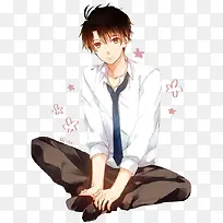 卡通男生