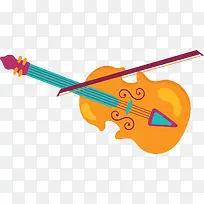音乐节卡通小提琴