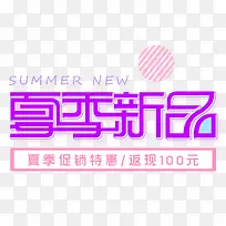 夏季新品促销活动免抠主题